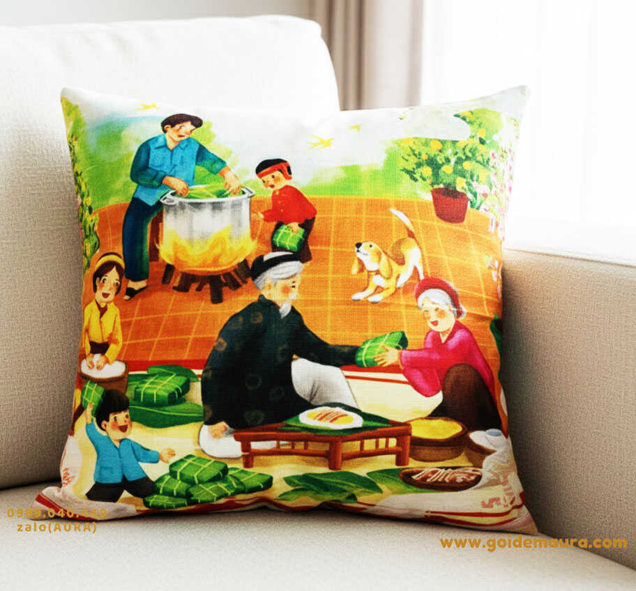 Gối Tết Năm Mới Xum Vầy